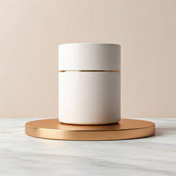 Product shown on a luxury marble surface